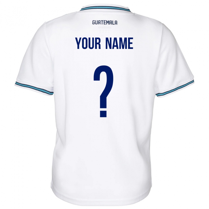 Niño Camiseta Guatemala Su Nombre #0 Blanco 1ª Equipación 24-26 La Camisa Argentina