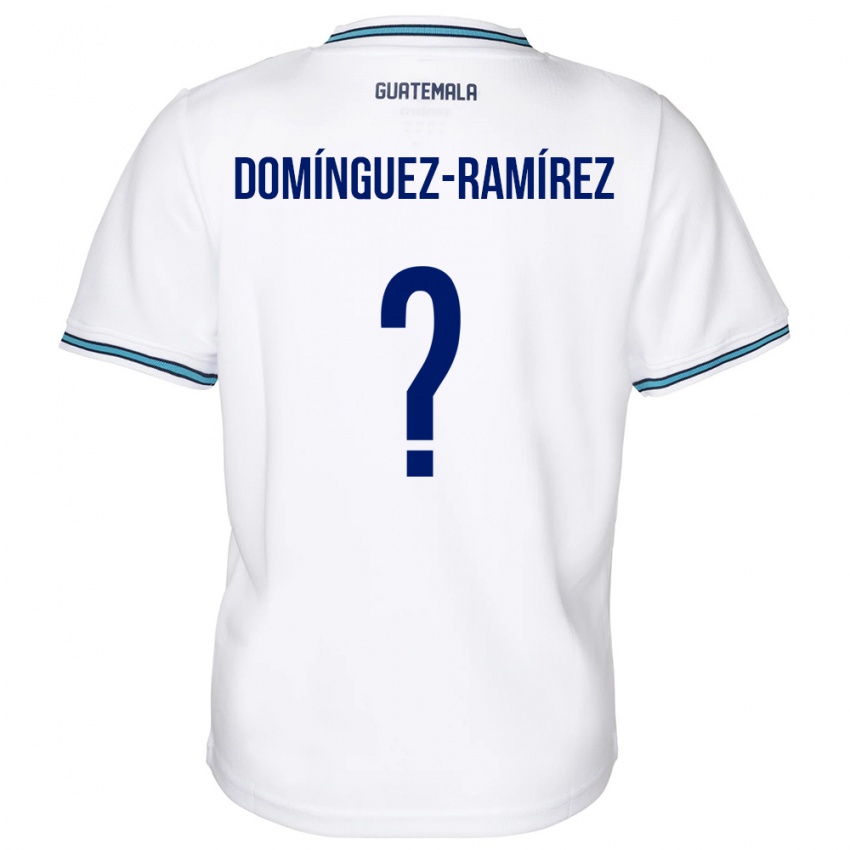 Niño Camiseta Guatemala Marco Domínguez-Ramírez #0 Blanco 1ª Equipación 24-26 La Camisa Argentina