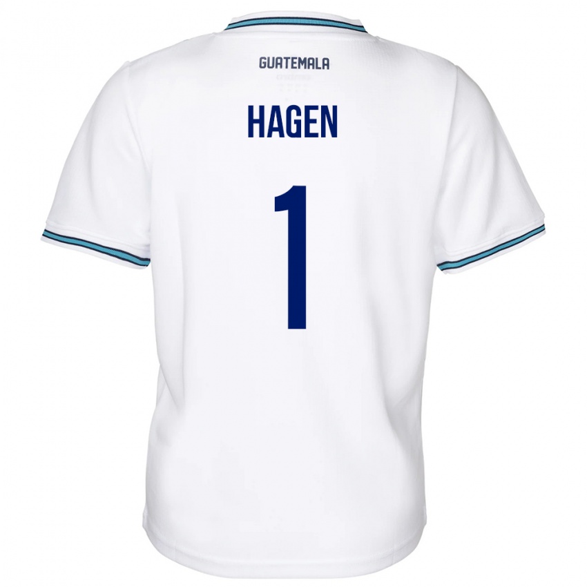 Niño Camiseta Guatemala Nicholas Hagen #1 Blanco 1ª Equipación 24-26 La Camisa Argentina