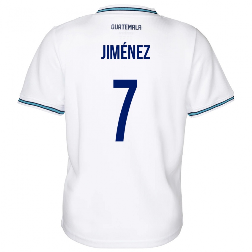 Niño Camiseta Guatemala Cristian Jiménez #7 Blanco 1ª Equipación 24-26 La Camisa Argentina