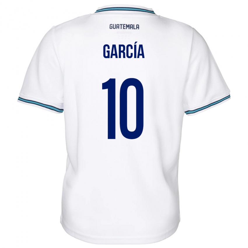 Niño Camiseta Guatemala Gabriel García #10 Blanco 1ª Equipación 24-26 La Camisa Argentina