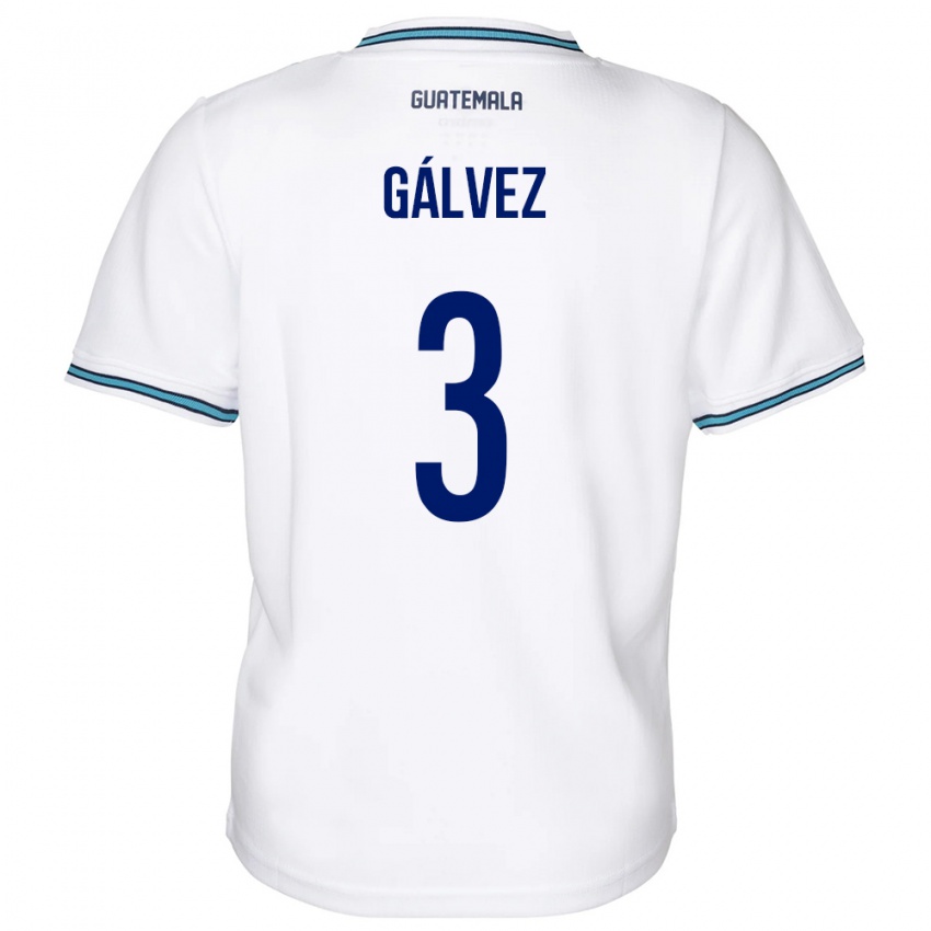 Niño Camiseta Guatemala Fredy Gálvez #3 Blanco 1ª Equipación 24-26 La Camisa Argentina
