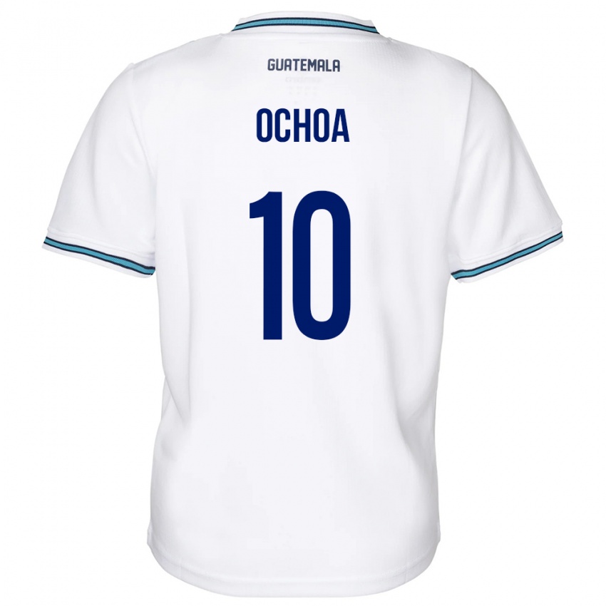 Niño Camiseta Guatemala José Ochoa #10 Blanco 1ª Equipación 24-26 La Camisa Argentina