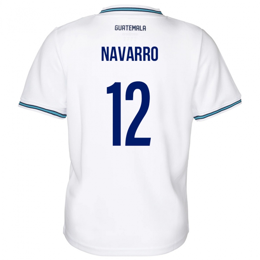 Niño Camiseta Guatemala Kenderson Navarro #12 Blanco 1ª Equipación 24-26 La Camisa Argentina