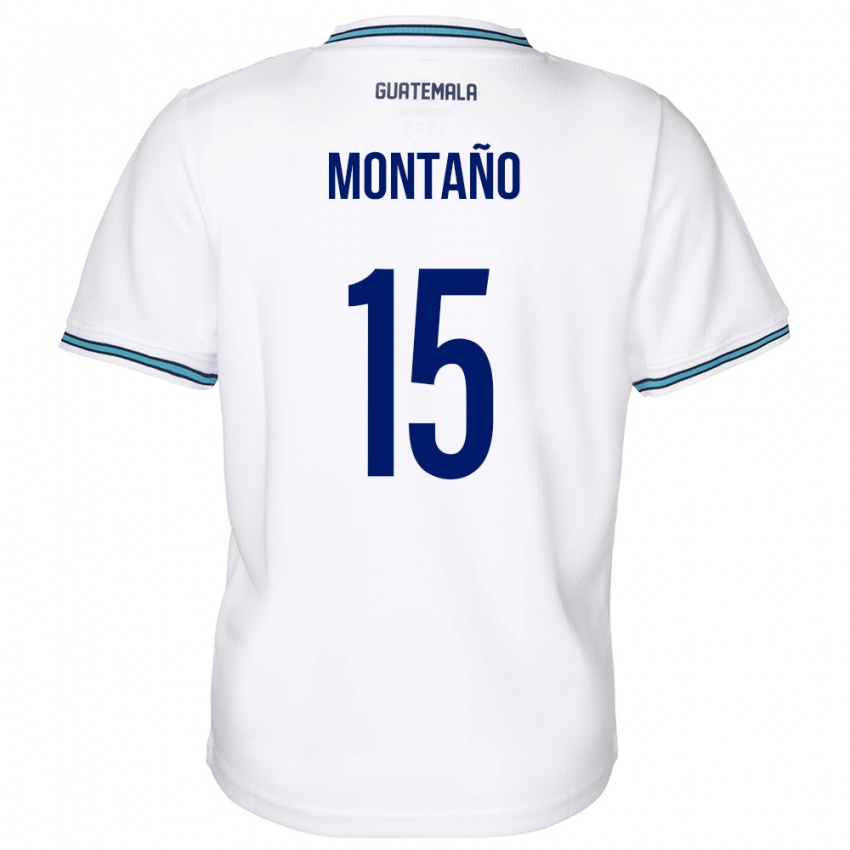 Niño Camiseta Guatemala Figo Montaño #15 Blanco 1ª Equipación 24-26 La Camisa Argentina