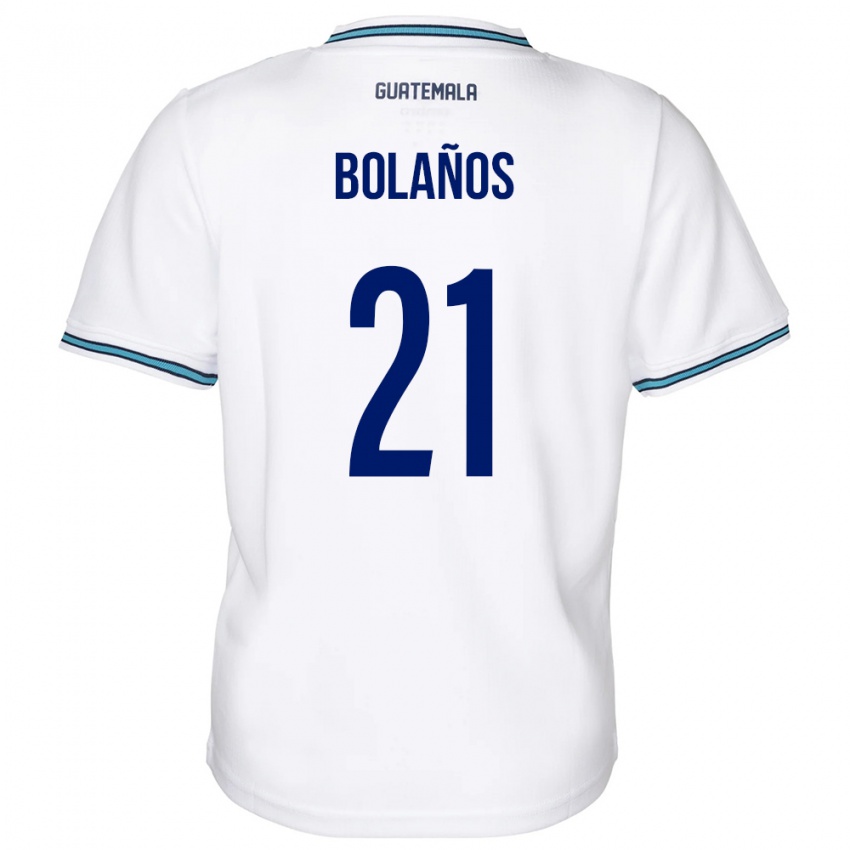 Niño Camiseta Guatemala Diego Bolaños #21 Blanco 1ª Equipación 24-26 La Camisa Argentina