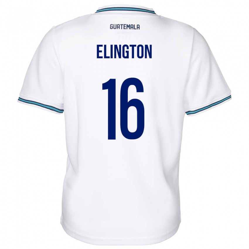 Niño Camiseta Guatemala Elvi Elington #16 Blanco 1ª Equipación 24-26 La Camisa Argentina