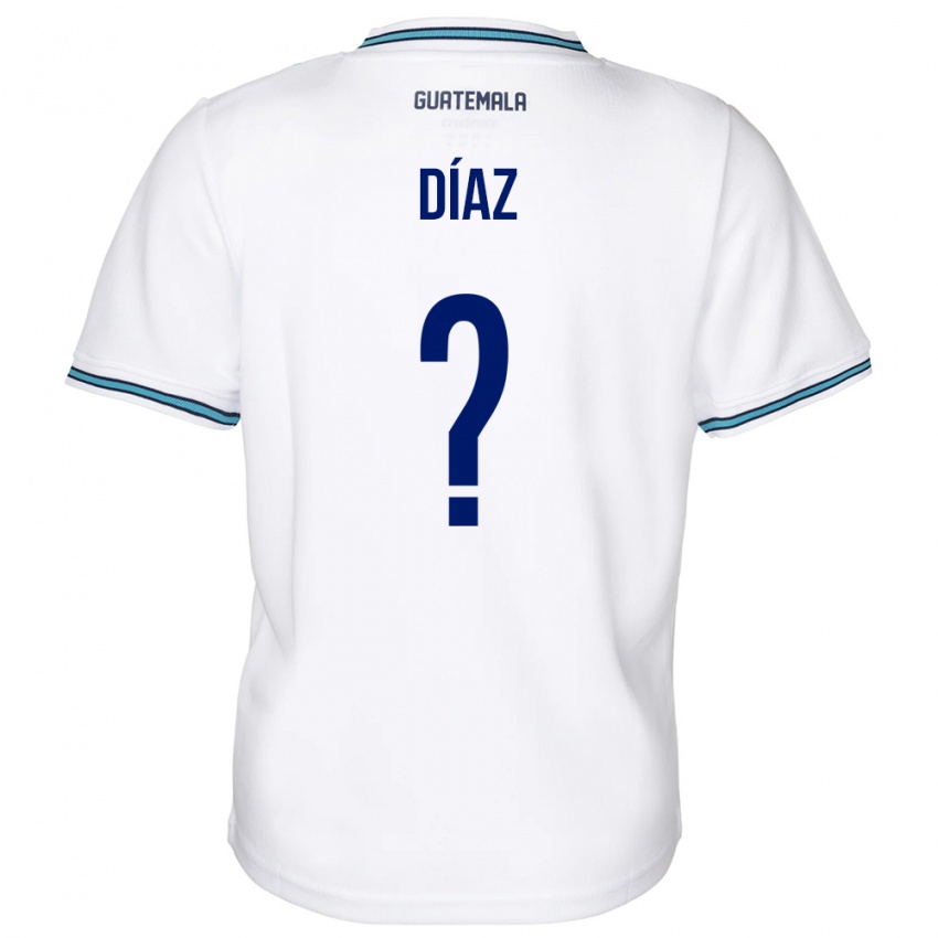 Niño Camiseta Guatemala Hendryck Díaz #0 Blanco 1ª Equipación 24-26 La Camisa Argentina