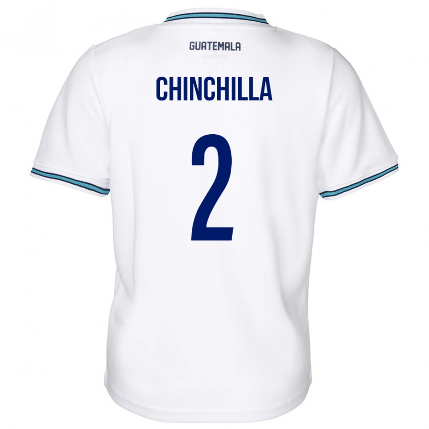 Niño Camiseta Guatemala Nicolás Chinchilla #2 Blanco 1ª Equipación 24-26 La Camisa Argentina