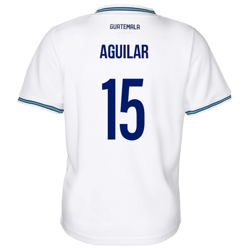 Niño Camiseta Guatemala Carlos Aguilar #15 Blanco 1ª Equipación 24-26 La Camisa Argentina