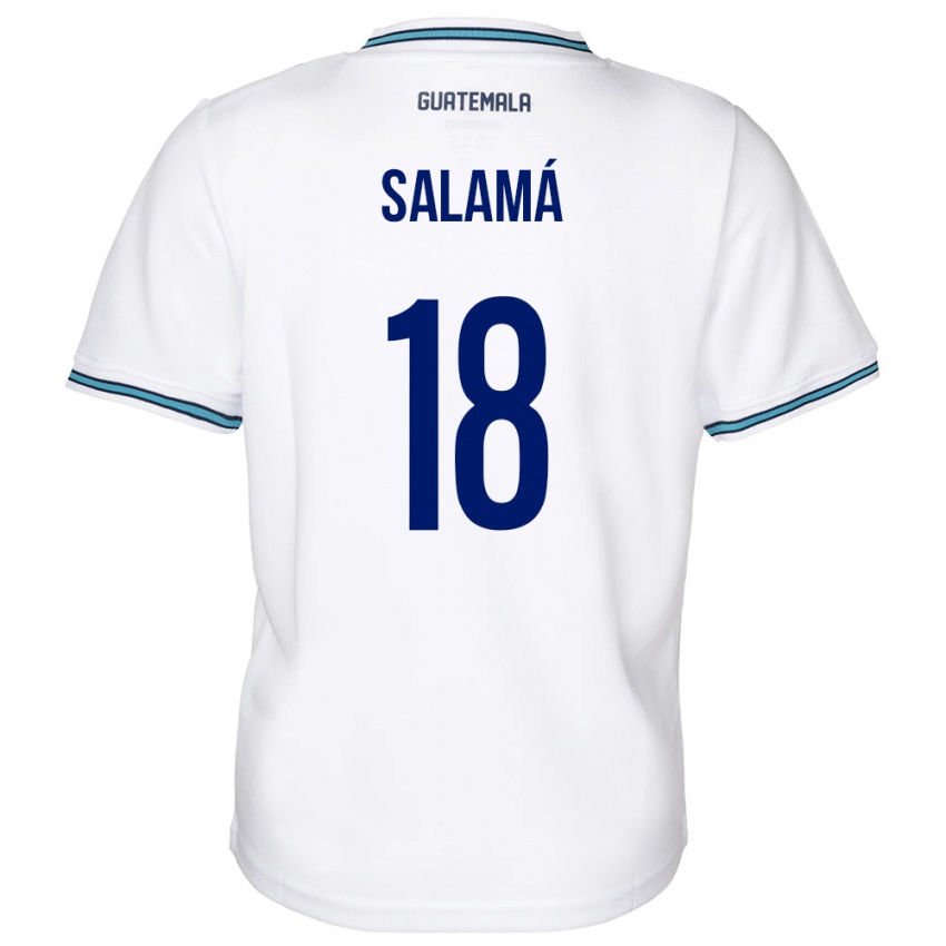 Niño Camiseta Guatemala Anthony Salamá #18 Blanco 1ª Equipación 24-26 La Camisa Argentina