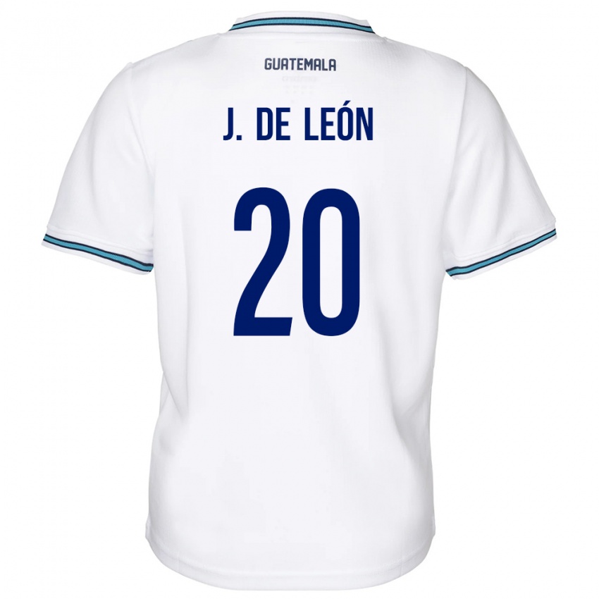 Niño Camiseta Guatemala Jorge De León #20 Blanco 1ª Equipación 24-26 La Camisa Argentina