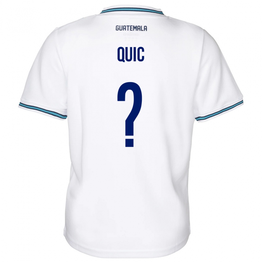 Niño Camiseta Guatemala Matthew Quic #0 Blanco 1ª Equipación 24-26 La Camisa Argentina