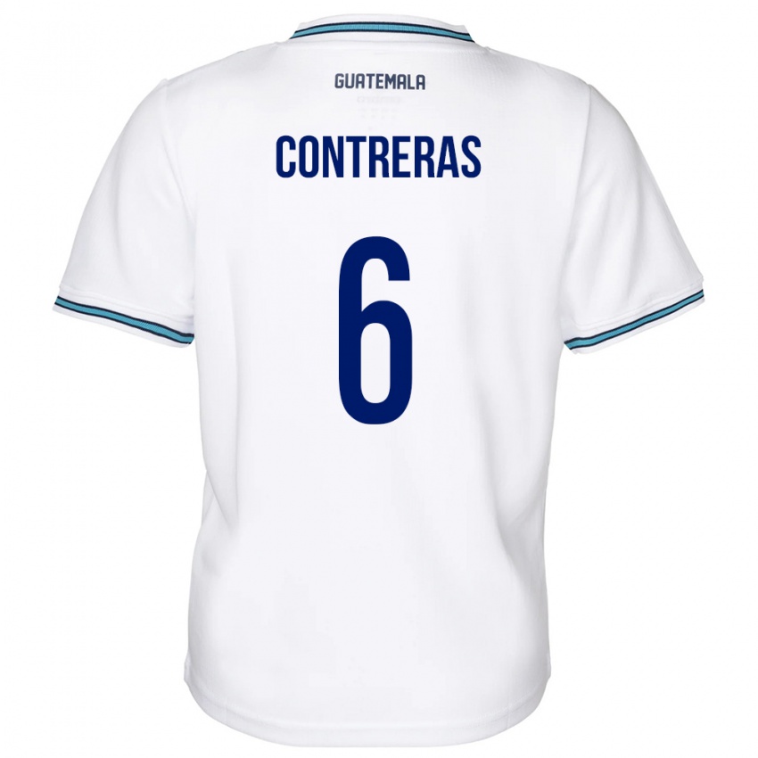 Niño Camiseta Guatemala María Contreras #6 Blanco 1ª Equipación 24-26 La Camisa Argentina