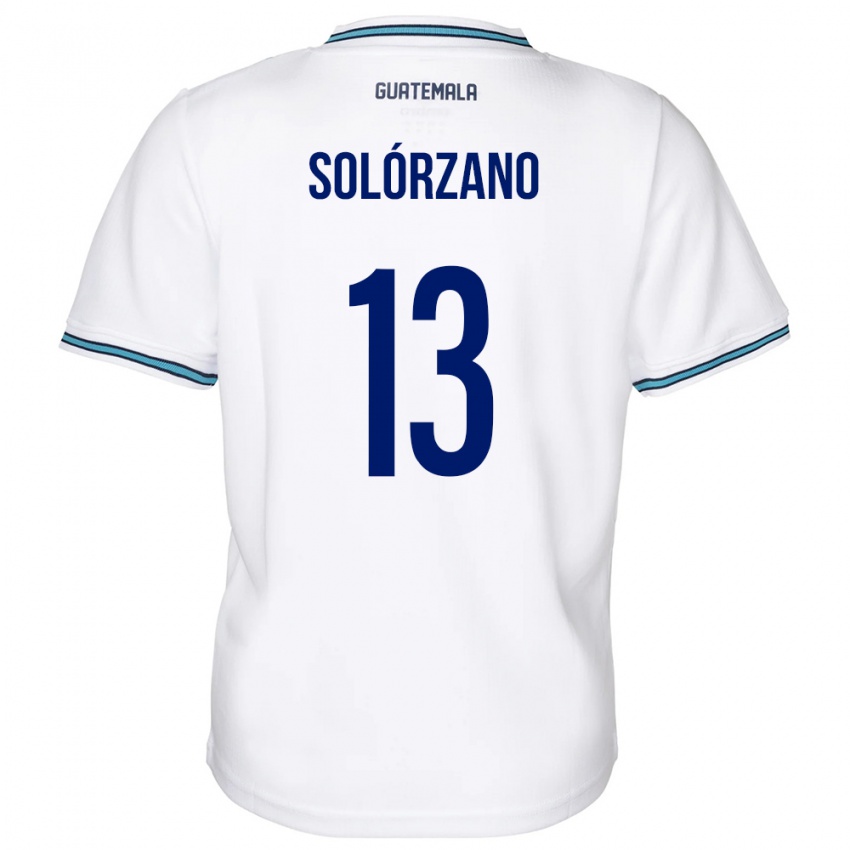 Niño Camiseta Guatemala Aisha Solórzano #13 Blanco 1ª Equipación 24-26 La Camisa Argentina