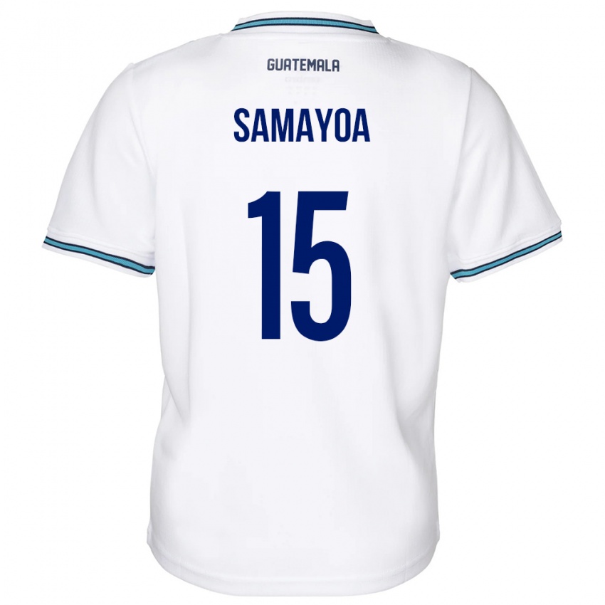 Niño Camiseta Guatemala Giselle Samayoa #15 Blanco 1ª Equipación 24-26 La Camisa Argentina