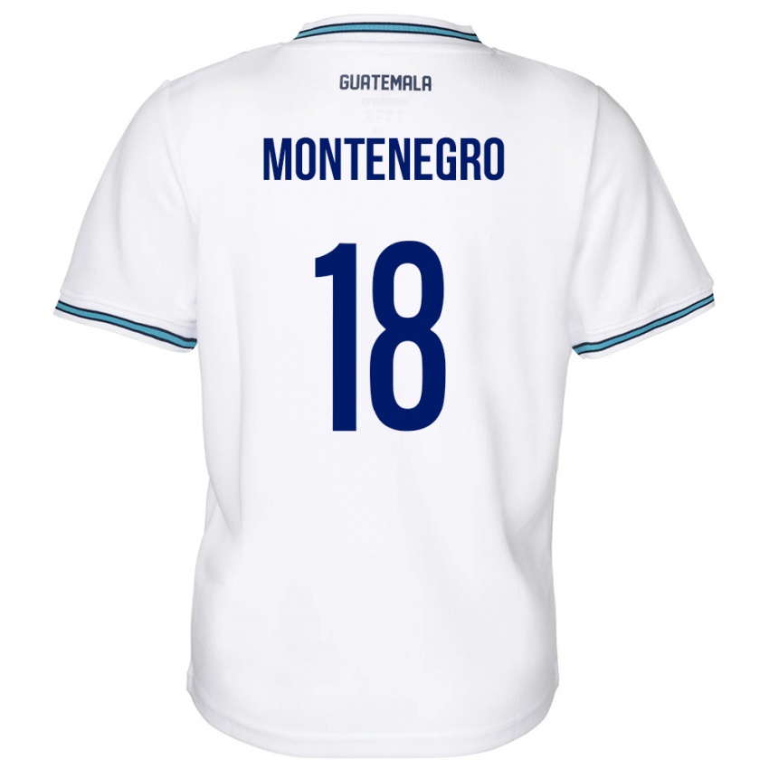 Niño Camiseta Guatemala Vivian Montenegro #18 Blanco 1ª Equipación 24-26 La Camisa Argentina