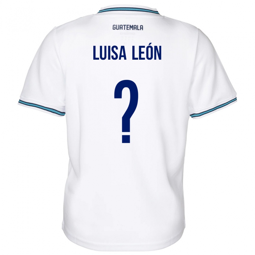 Niño Camiseta Guatemala Luisa León #0 Blanco 1ª Equipación 24-26 La Camisa Argentina