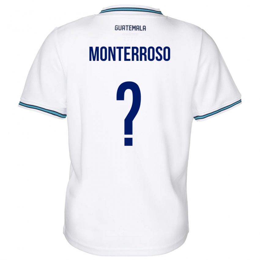 Niño Camiseta Guatemala María Monterroso #0 Blanco 1ª Equipación 24-26 La Camisa Argentina