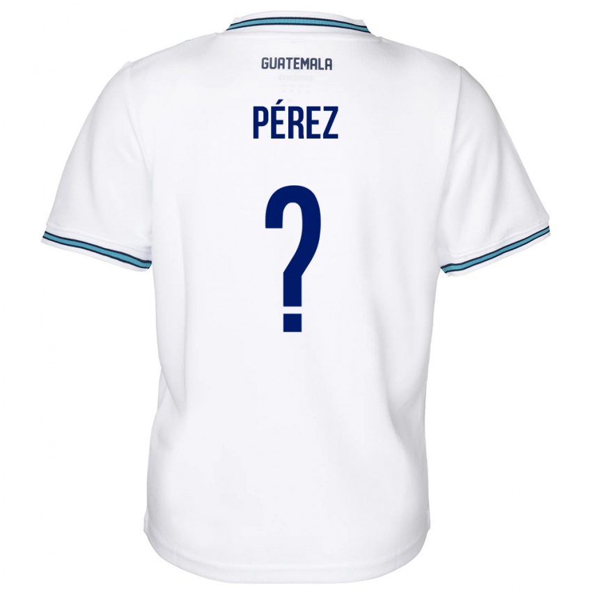 Niño Camiseta Guatemala Mary Pérez #0 Blanco 1ª Equipación 24-26 La Camisa Argentina