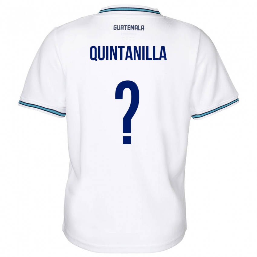 Niño Camiseta Guatemala Anayelli Quintanilla #0 Blanco 1ª Equipación 24-26 La Camisa Argentina