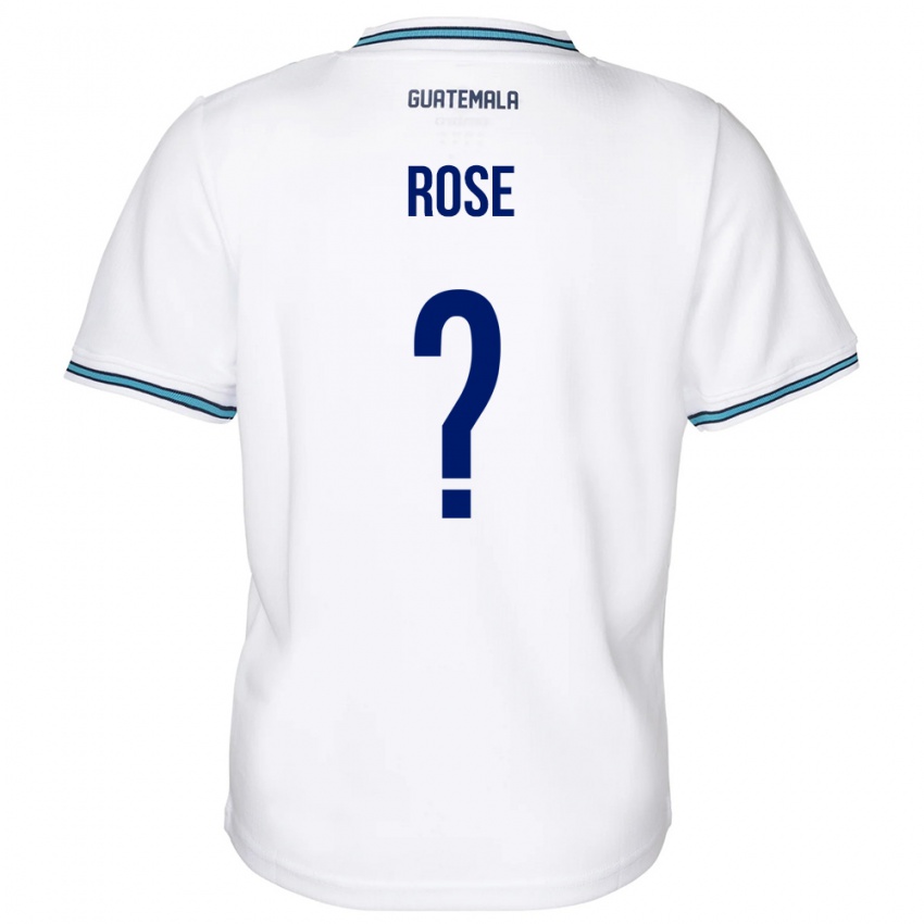Niño Camiseta Guatemala Michelle Rose #0 Blanco 1ª Equipación 24-26 La Camisa Argentina
