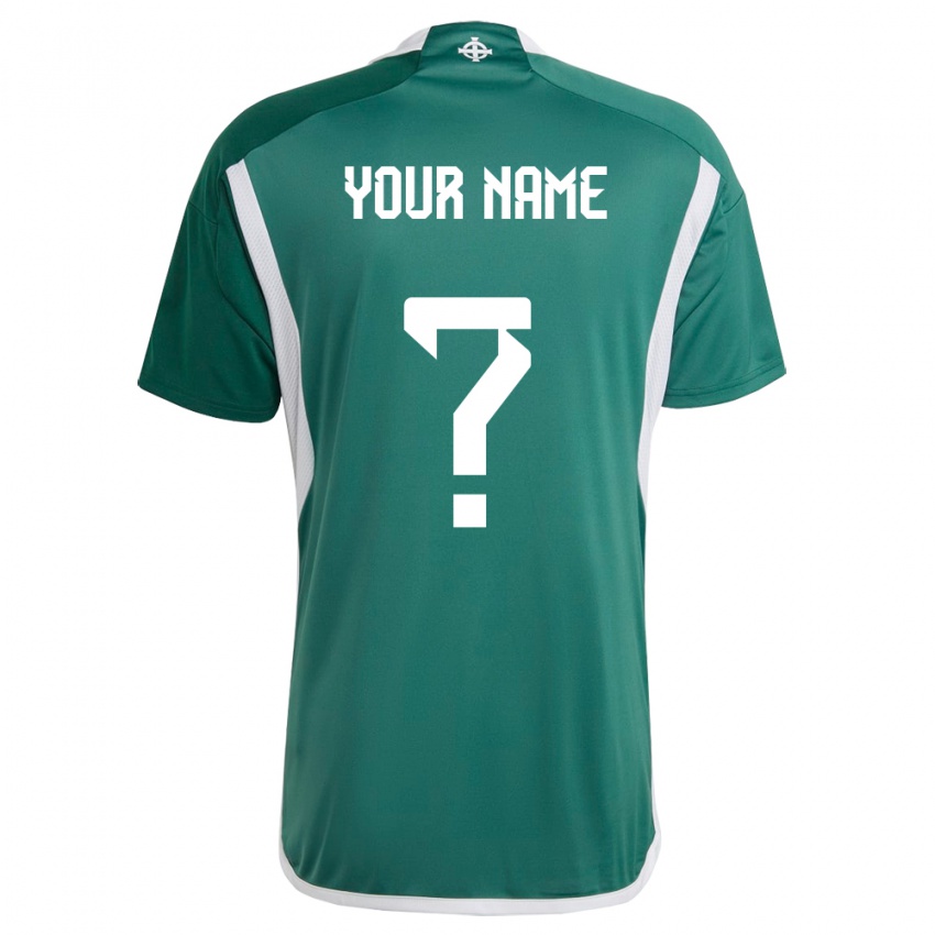 Niño Camiseta Irlanda Del Norte Su Nombre #0 Verde 1ª Equipación 24-26 La Camisa Argentina