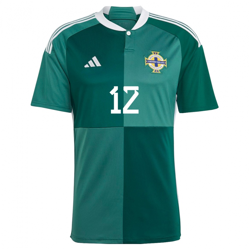 Niño Camiseta Irlanda Del Norte Conor Hazard #12 Verde 1ª Equipación 24-26 La Camisa Argentina