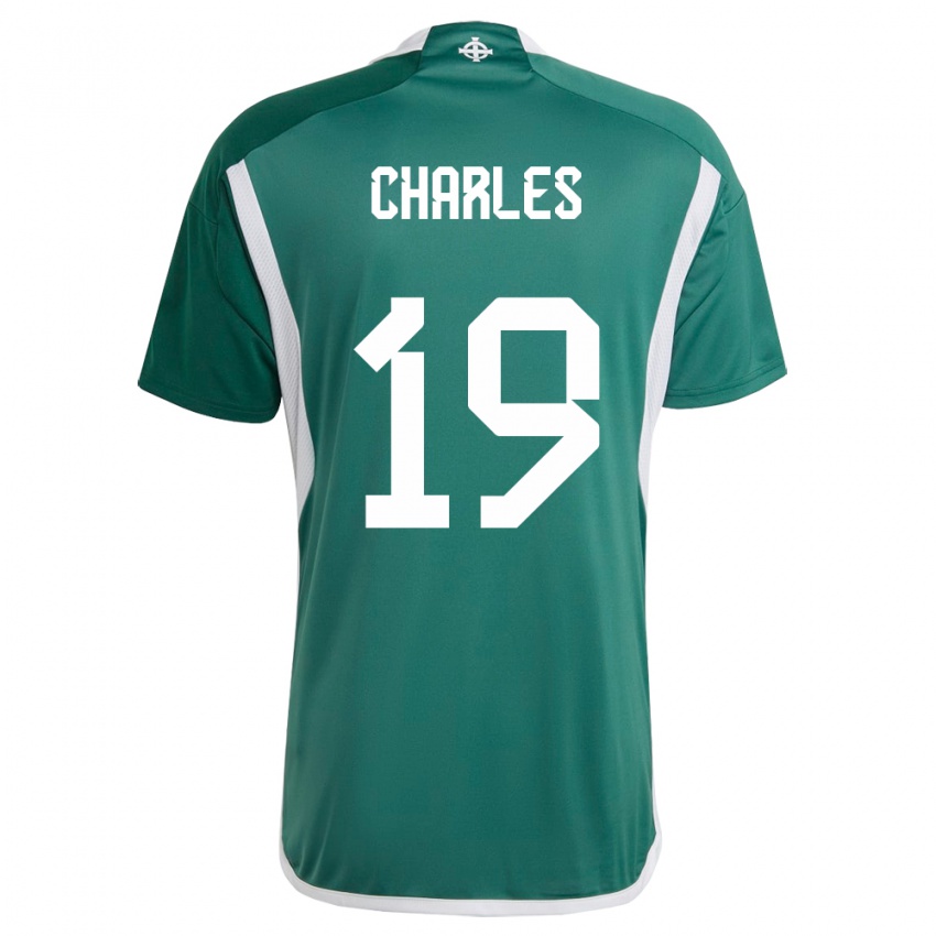 Niño Camiseta Irlanda Del Norte Shea Charles #19 Verde 1ª Equipación 24-26 La Camisa Argentina