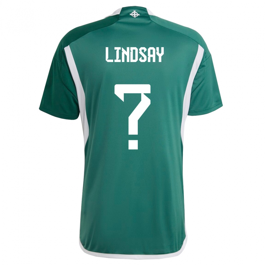 Niño Camiseta Irlanda Del Norte Charlie Lindsay #0 Verde 1ª Equipación 24-26 La Camisa Argentina