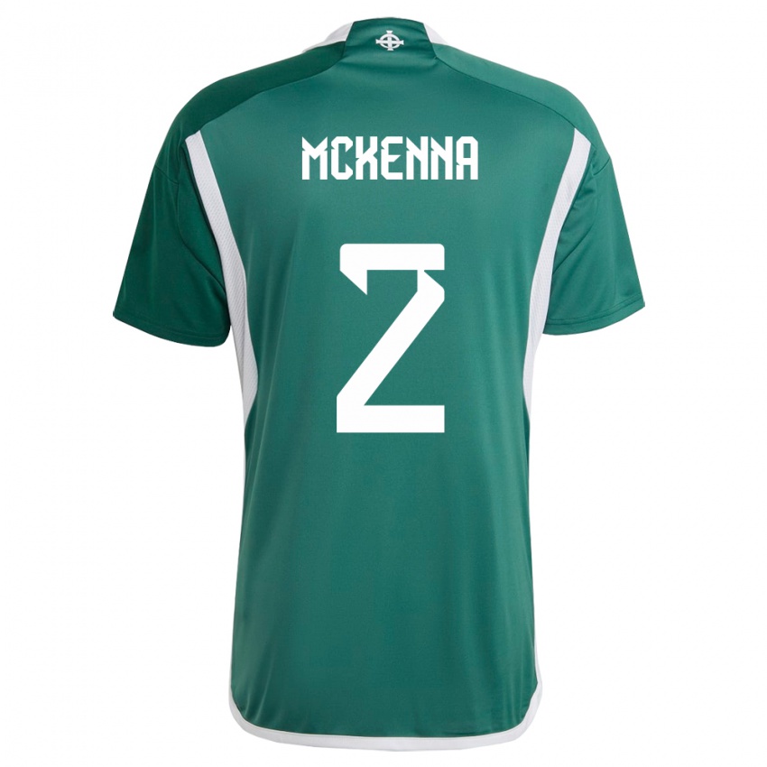 Niño Camiseta Irlanda Del Norte Rebecca Mckenna #2 Verde 1ª Equipación 24-26 La Camisa Argentina