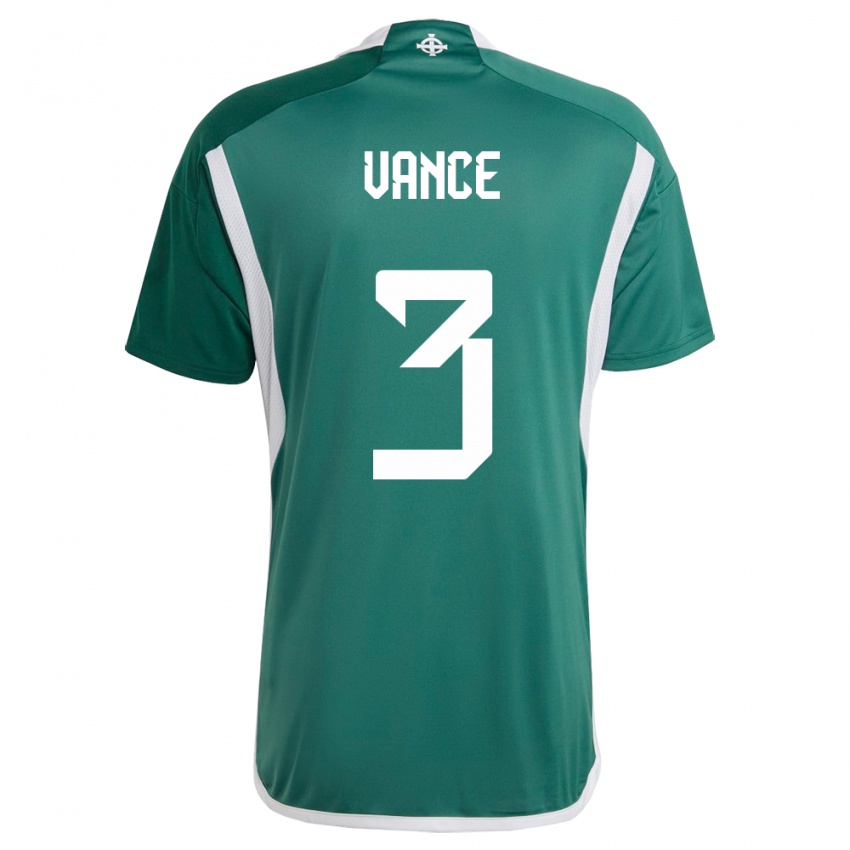 Niño Camiseta Irlanda Del Norte Demi Vance #3 Verde 1ª Equipación 24-26 La Camisa Argentina