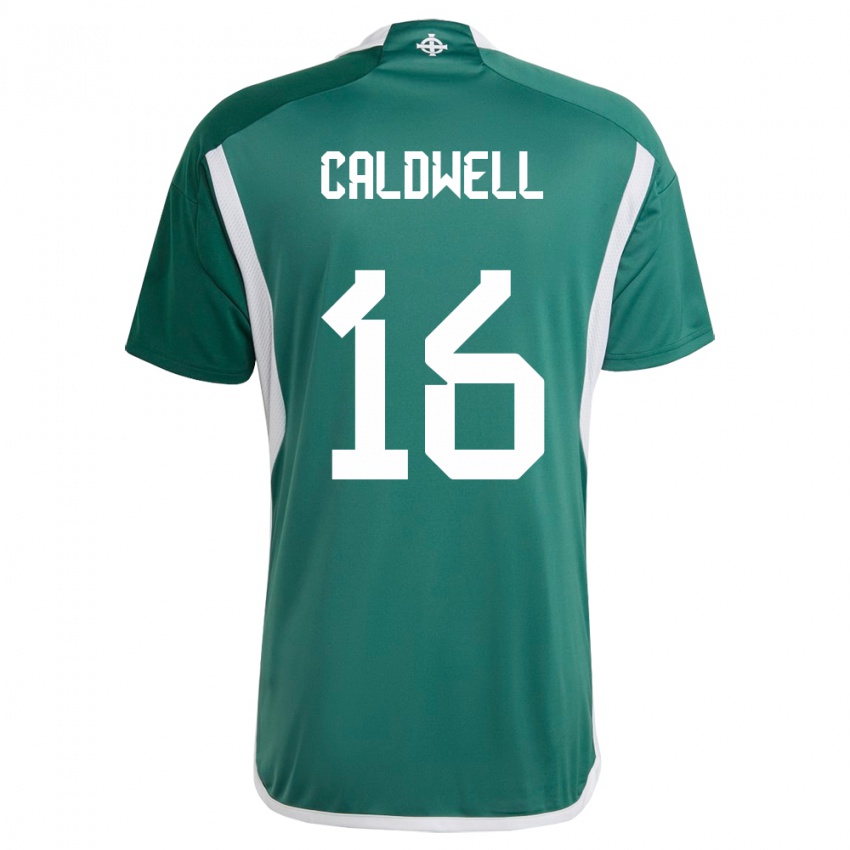 Niño Camiseta Irlanda Del Norte Nadene Caldwell #16 Verde 1ª Equipación 24-26 La Camisa Argentina