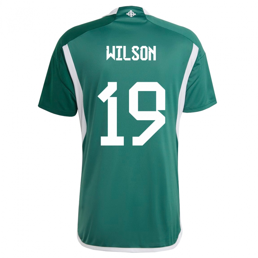 Niño Camiseta Irlanda Del Norte Emily Wilson #19 Verde 1ª Equipación 24-26 La Camisa Argentina