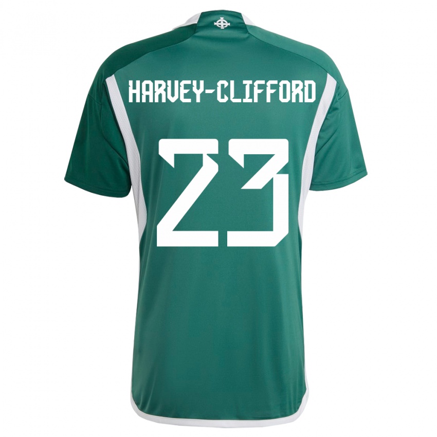 Niño Camiseta Irlanda Del Norte Maddy Harvey-Clifford #23 Verde 1ª Equipación 24-26 La Camisa Argentina