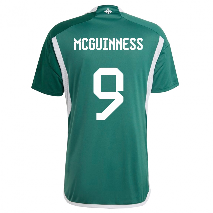 Niño Camiseta Irlanda Del Norte Kirsty Mcguinness #9 Verde 1ª Equipación 24-26 La Camisa Argentina