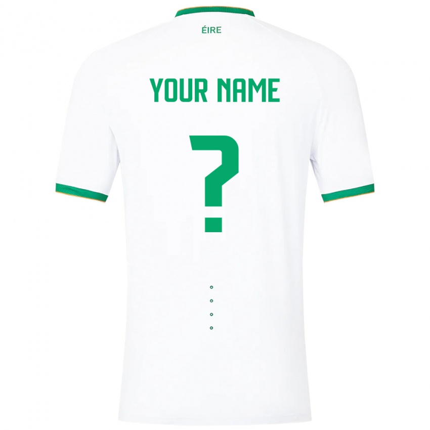 Niño Camiseta Irlanda Su Nombre #0 Blanco 2ª Equipación 24-26 La Camisa Argentina