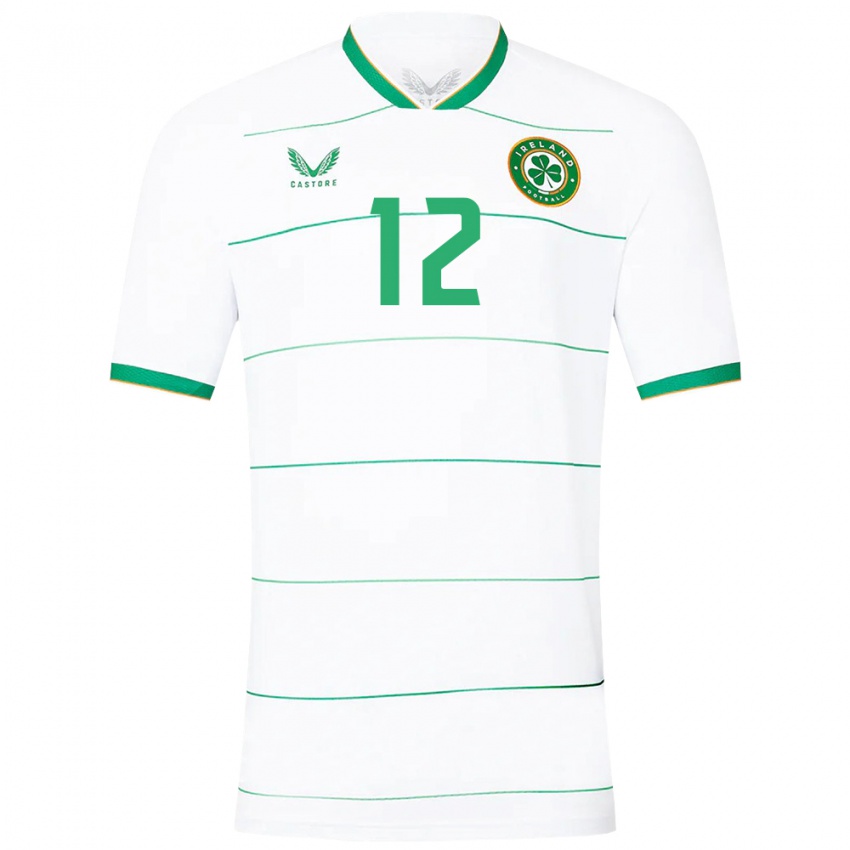 Niño Camiseta Irlanda Harry Nevin #12 Blanco 2ª Equipación 24-26 La Camisa Argentina