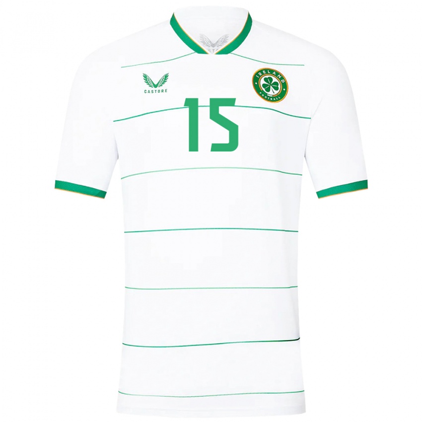 Niño Camiseta Irlanda Lucy Quinn #15 Blanco 2ª Equipación 24-26 La Camisa Argentina