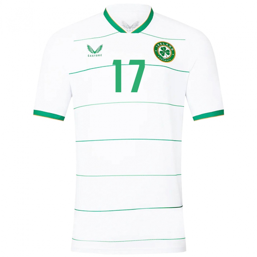 Niño Camiseta Irlanda Jamie Finn #17 Blanco 2ª Equipación 24-26 La Camisa Argentina