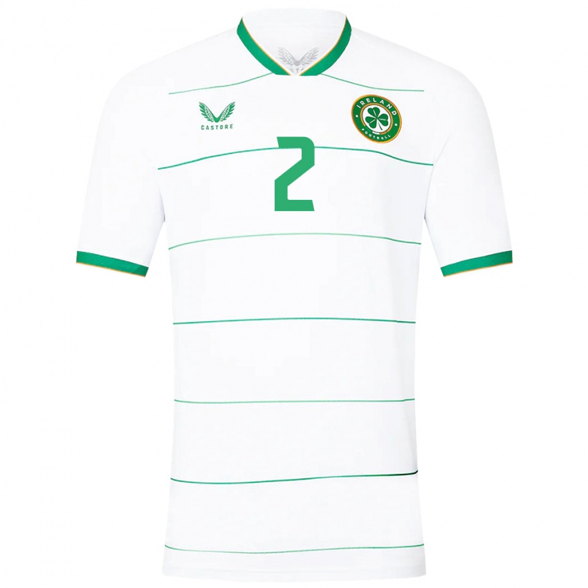 Niño Camiseta Irlanda James Roche #2 Blanco 2ª Equipación 24-26 La Camisa Argentina