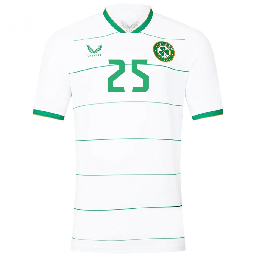 Niño Camiseta Irlanda Megan Walsh #25 Blanco 2ª Equipación 24-26 La Camisa Argentina