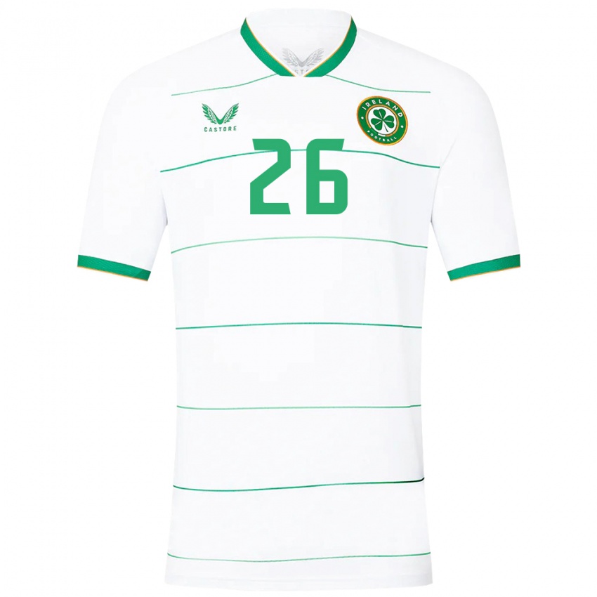 Niño Camiseta Irlanda Deborah-Anne De La Harpe #26 Blanco 2ª Equipación 24-26 La Camisa Argentina