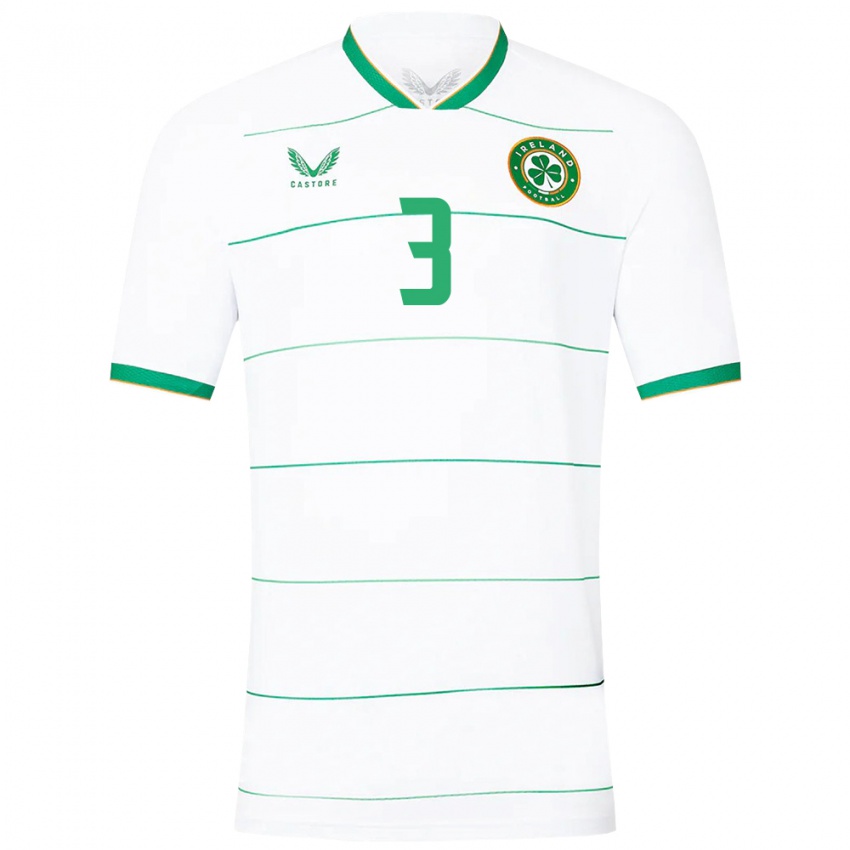 Niño Camiseta Irlanda Harriet Scott #3 Blanco 2ª Equipación 24-26 La Camisa Argentina
