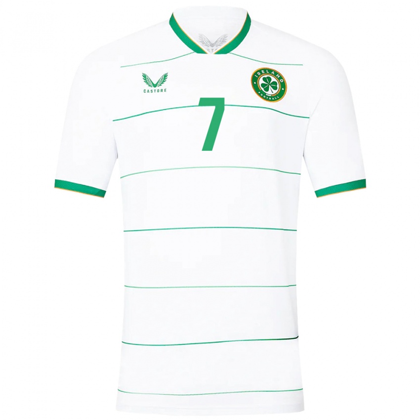 Niño Camiseta Irlanda Rocco Vata #7 Blanco 2ª Equipación 24-26 La Camisa Argentina