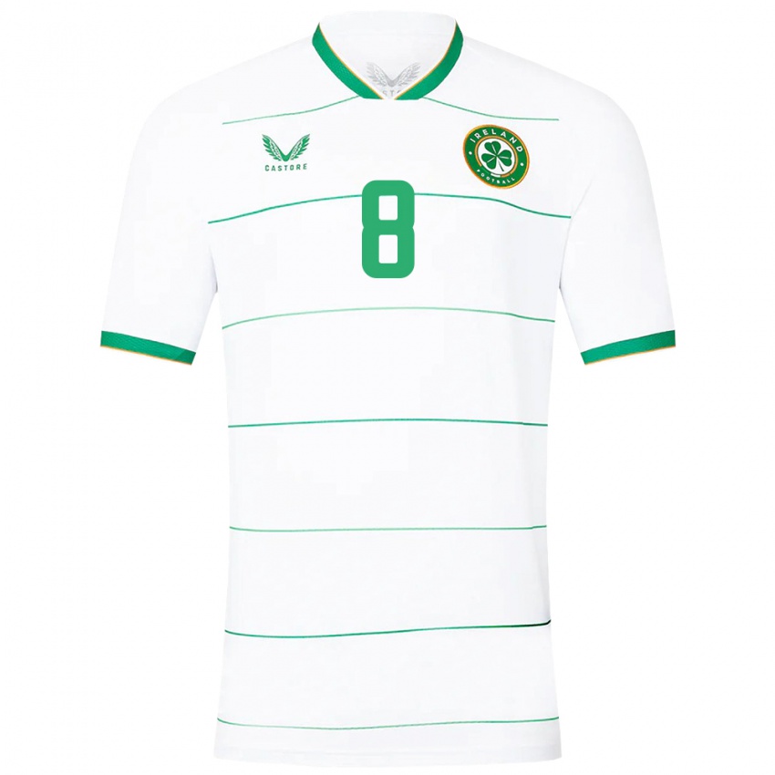 Niño Camiseta Irlanda Alan Browne #8 Blanco 2ª Equipación 24-26 La Camisa Argentina