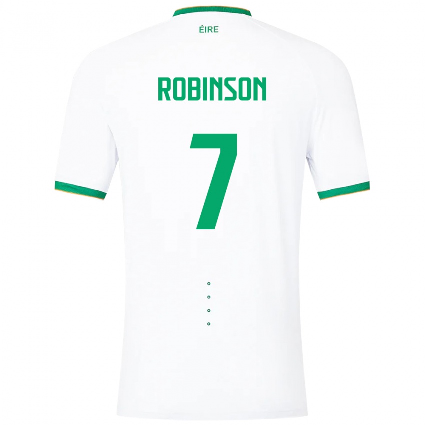 Niño Camiseta Irlanda Callum Robinson #7 Blanco 2ª Equipación 24-26 La Camisa Argentina