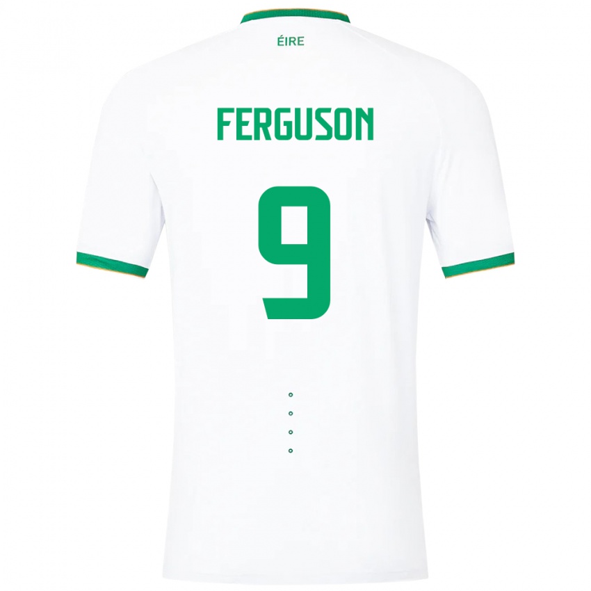 Niño Camiseta Irlanda Evan Ferguson #9 Blanco 2ª Equipación 24-26 La Camisa Argentina
