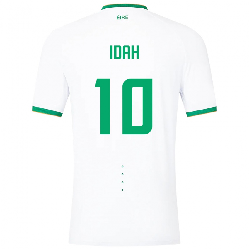 Niño Camiseta Irlanda Adam Idah #10 Blanco 2ª Equipación 24-26 La Camisa Argentina