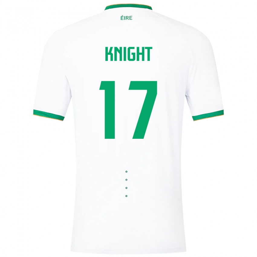 Niño Camiseta Irlanda Jason Knight #17 Blanco 2ª Equipación 24-26 La Camisa Argentina